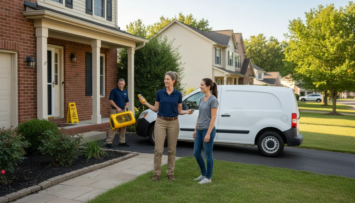 Residential water damage restoration in Mount Prospect, IL